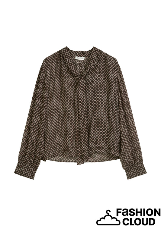 Blouse, feminine shape, gatherings, - 508115242153