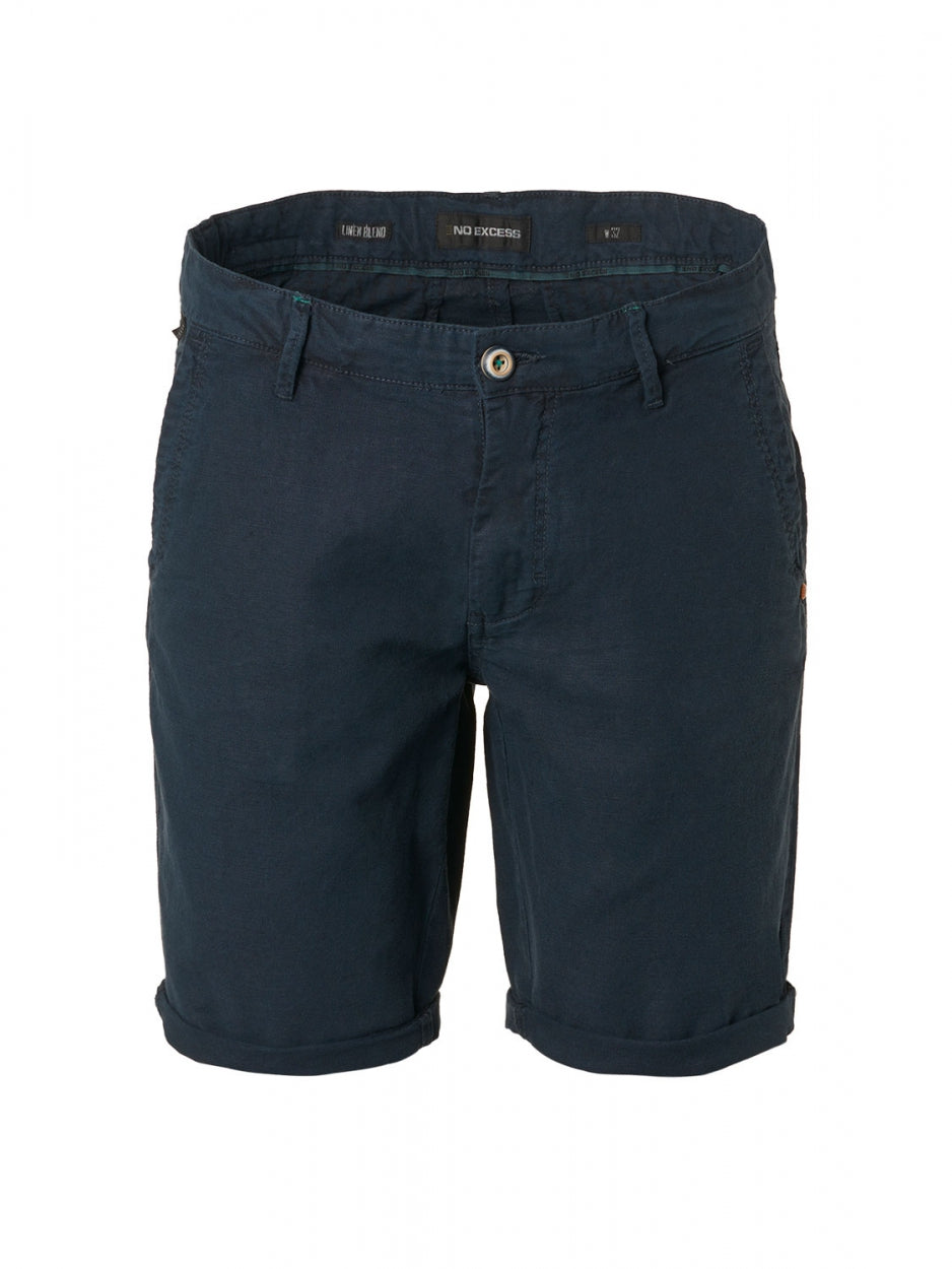 Short With Linen Garment Dyed Chino - 198190307