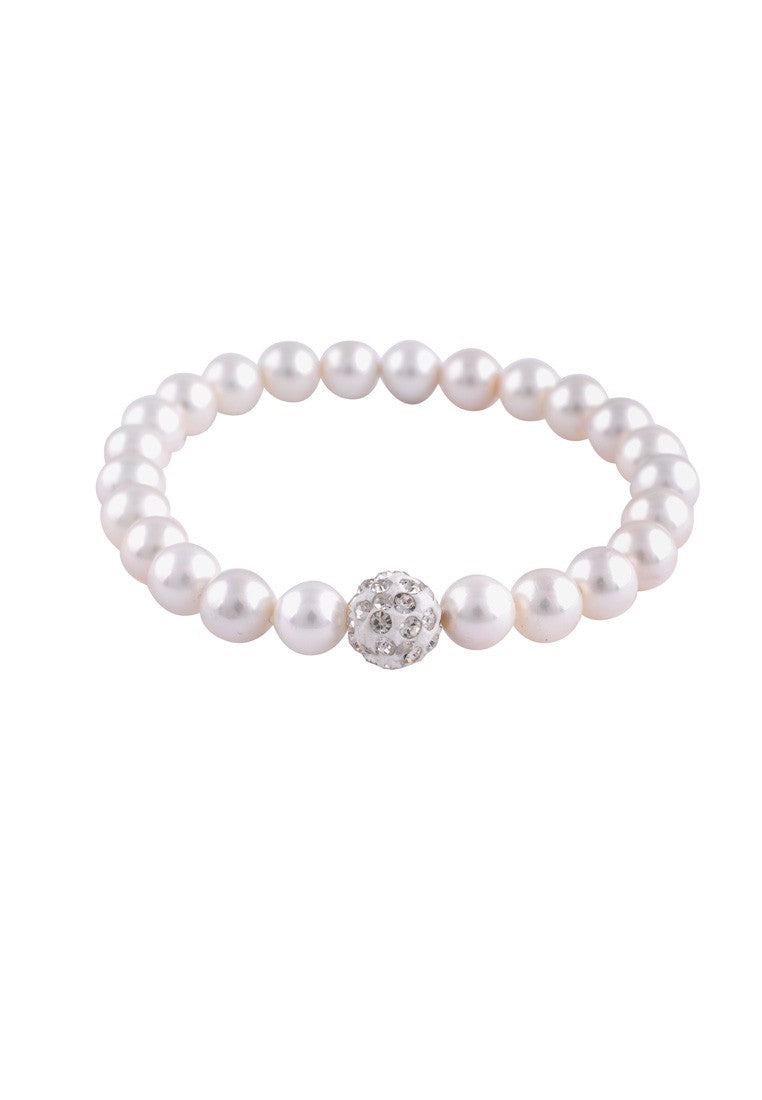 Armband Muschelkernperle 8mm SET - 60646213