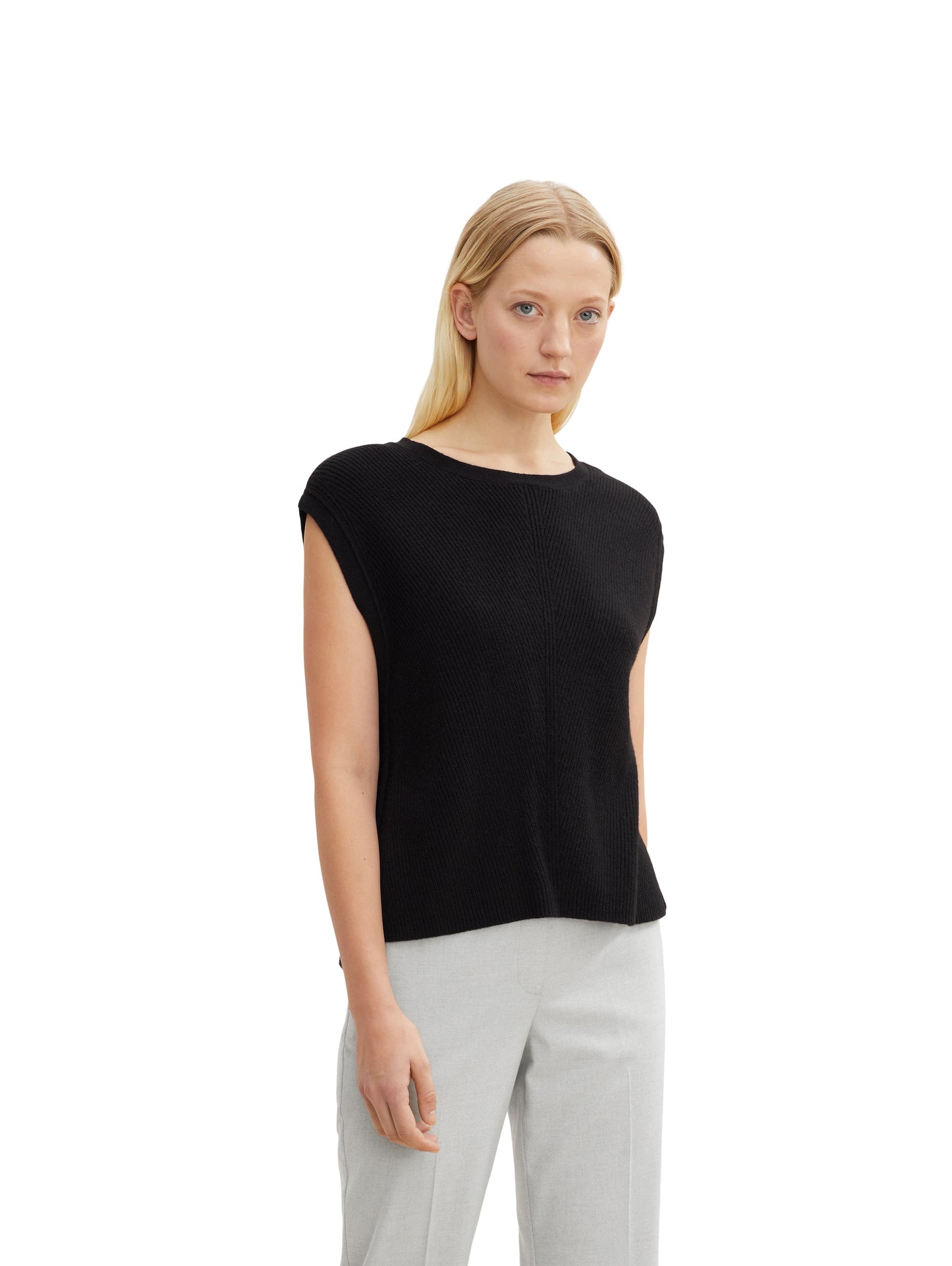 Knit sleeveless crew-neck - 1034080